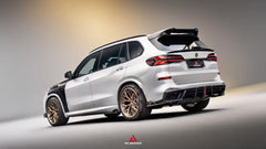 BMW X5 G05 M50i X/S Drive 40i (with M-Package) (Fits Both Pre-LCI & LCI) 2019 2020 2021 2022 2023 2024 with Aftermarket Parts - AE Style Rear Roof Spoiler Carbon Fiber from ArmorExtend