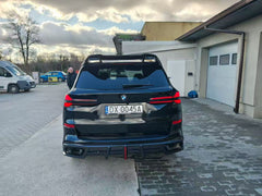 BMW X5 G05 M50i X/S Drive 40i (with M-Package) (Fits Both Pre-LCI & LCI) 2019 2020 2021 2022 2023 2024 with Aftermarket Parts - AE Style Rear Roof Spoiler Carbon Fiber from ArmorExtend