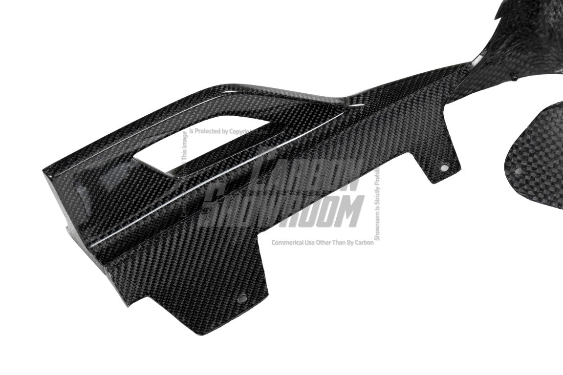 BMW X5 G05 M50i X/S Drive 40i (with M-Package) (Fits Both Pre-LCI & LCI) 2019 2020 2021 2022 2023 2024 with Aftermarket Parts -?AE Style Rear Diffuser Carbon Fiber from?ArmorExtend