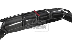 BMW X5 G05 M50i X/S Drive 40i (with M-Package) (Fits Both Pre-LCI & LCI) 2019 2020 2021 2022 2023 2024 with Aftermarket Parts -?AE Style Rear Diffuser Carbon Fiber from?ArmorExtend