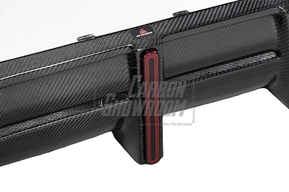 BMW X5 G05 M50i X/S Drive 40i (with M-Package) (Fits Both Pre-LCI & LCI) 2019 2020 2021 2022 2023 2024 with Aftermarket Parts -?AE Style Rear Diffuser Carbon Fiber from?ArmorExtend