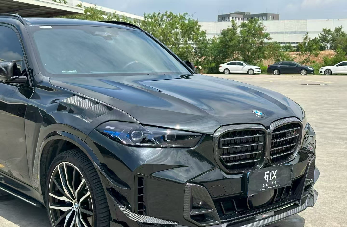 BMW X5 s/x Drive 40i & xDrive 50e (With M-Package, does not fit base model) &  M60i G05 LCI 2024-ON with Aftermarket Parts - AE Style Front Canards Carbon Fiber from ArmorExtend