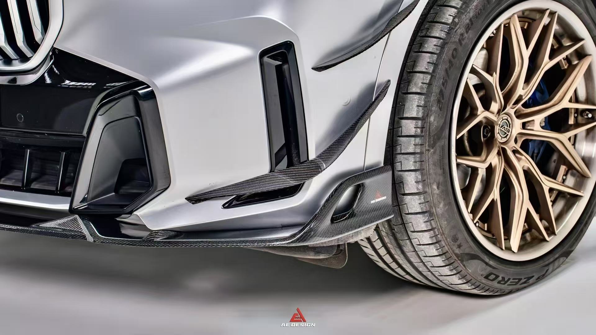 BMW X5 s/x Drive 40i & xDrive 50e (With M-Package, does not fit base model) & M60i G05 LCI 2023-ON with Aftermarket Parts - AE Style Carbon Fiber Front Canards from ArmorExtend
