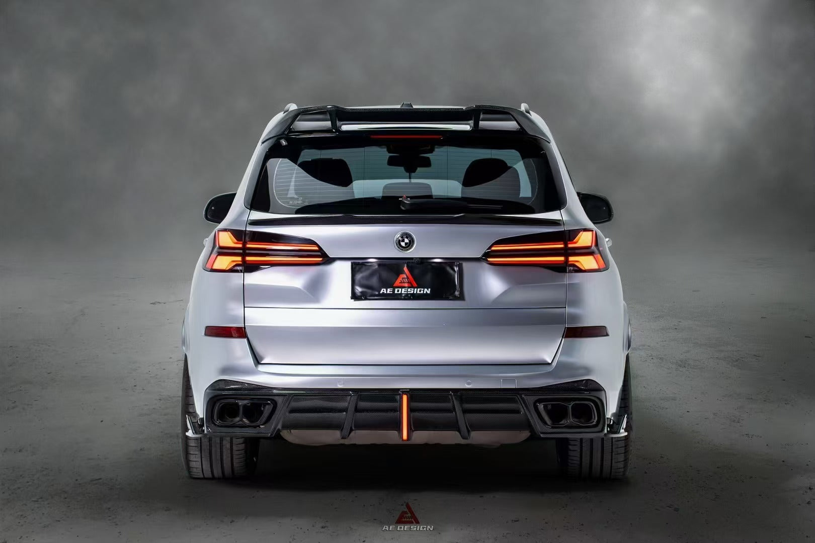 BMW X5 G05 M50i X/S Drive 40i (with M-Package) (Fits Both Pre-LCI & LCI) 2019-ON & X5M X5MC F95 (Fits Both Pre-LCI & LCI) ?2020 2021 2022 2023 2024?with Aftermarket Parts - AE Style Rear Spoiler Carbon Fiber from?ArmorExtend