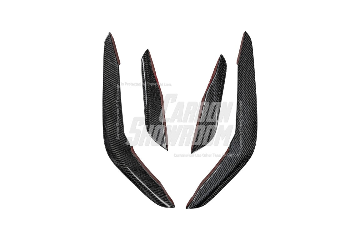 BMW X5M X5MC F95 & X6M X6MC F96 2024-ON (LCI) With Aftermarket Parts - AE Style Front Lip Carbon Fiber?from ArmorExtend
