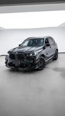 BMW X5M X5MC F95 & X6M X6MC F96 2024-ON (LCI) With Aftermarket Parts - AE Style Front Lip Pre-preg Carbon Fiber from ArmorExtend