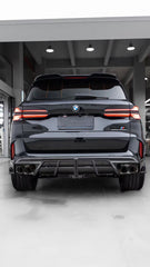 BMW X5M X5MC F95 & X6M X6MC F96 (Fits Both Pre-LCI & LCI) 2020 2021 2022 2023 2024 With Aftermarket Parts - AE V2 Style Rear Diffuser & Canards Pre-preg Carbon Fiber from ArmorExtend