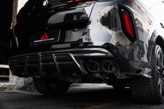 BMW X5M X5MC F95 & X6M X6MC F96 (Fits Both Pre-LCI & LCI) 2020 2021 2022 2023 2024 With Aftermarket Parts - AE V2 Style Rear Diffuser & Canards Pre-preg Carbon Fiber from ArmorExtend