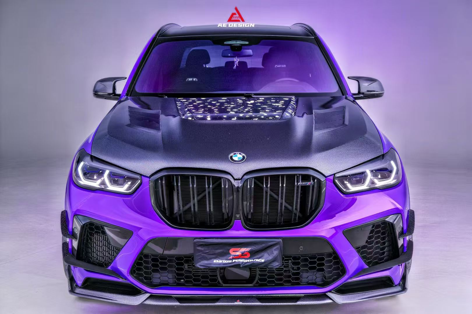 BMW X5M X5MC F95 Pre-LCI 2020 2021 2022 2023 with Aftermarket Parts - AE Style Front Canards Carbon Fiber from ArmorExtend