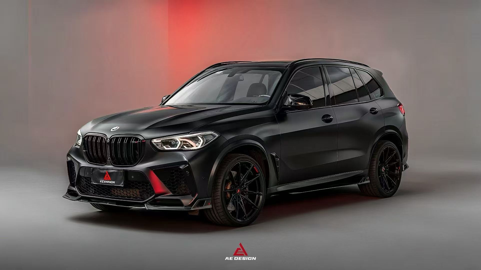 BMW X5M X5MC F95 Pre-LCI 2020 2021 2022 2023 with Aftermarket Parts - AE Style Front Canards Carbon Fiber from ArmorExtend