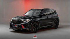 BMW X5M X5MC F95 Pre-LCI 2020 2021 2022 2023 with Aftermarket Parts - AE Style Front Canards Carbon Fiber from ArmorExtend