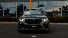 BWM X5M X5MC F95 Pre-LCI 2020 2021 2022 2023 with Aftermarket Parts - AE Style Front Lip Carbon Fiber from ArmorExtend
