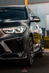 BWM X5M X5MC F95 Pre-LCI 2020 2021 2022 2023 with Aftermarket Parts - AE Style Front Lip Carbon Fiber from ArmorExtend