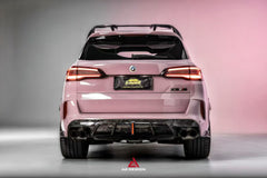BMW X5M X5MC F95 (Fits Both Pre-LCI & LCI) 2020 2021 2022 2023 2024 with Aftermarket Parts - AE Style Rear Roof Spoiler Carbon Fiber from ArmorExtend