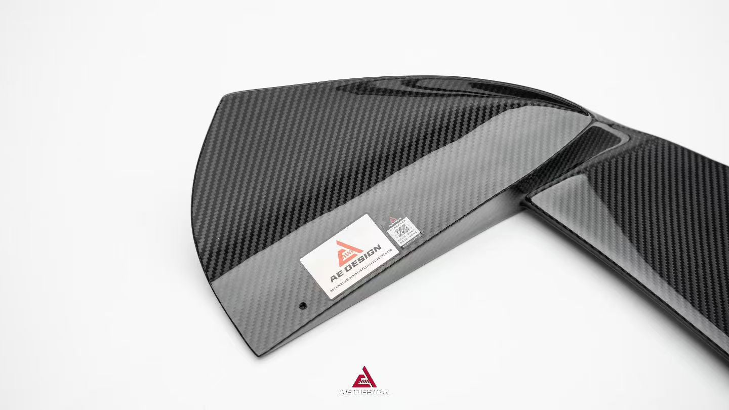 BMW X5M X5MC F95 (Fits Both Pre-LCI & LCI) 2020 2021 2022 2023 2024 with Aftermarket Parts - AE Style Rear Roof Spoiler Carbon Fiber from ArmorExtend