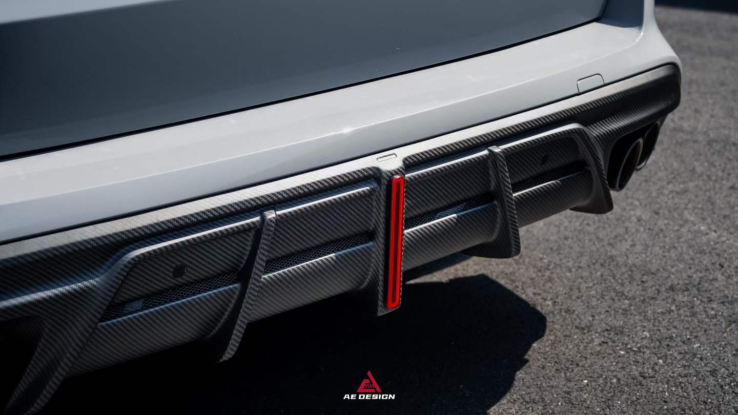 BMW X5M X5MC F95 & X6M X6MC F96 (Fits Both Pre-LCI & LCI) 2020 2021 2022 2023 2024 With Aftermarket Parts - AE V2 Style Rear Diffuser & Canards Pre-preg Carbon Fiber from ArmorExtend