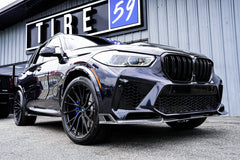 BWM X5M X5MC F95 Pre-LCI 2020 2021 2022 2023 with Aftermarket Parts - AE Style Front Lip Carbon Fiber from ArmorExtend