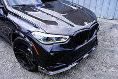 BWM X5M X5MC F95 Pre-LCI 2020 2021 2022 2023 with Aftermarket Parts - AE Style Front Lip Carbon Fiber from ArmorExtend