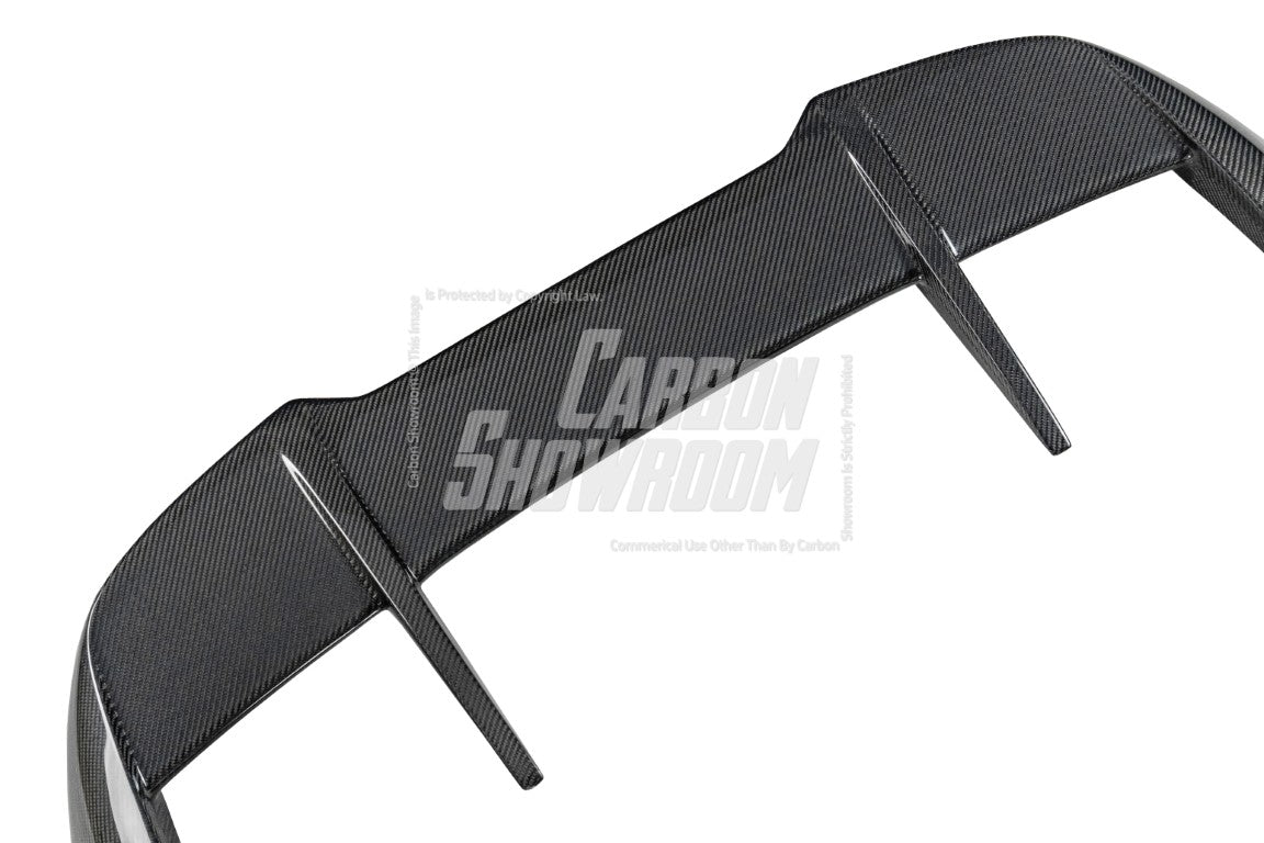 BMW X5M X5MC F95 (Fits Both Pre-LCI & LCI) 2020 2021 2022 2023 2024 with Aftermarket Parts - AE Style Rear Roof Spoiler Carbon Fiber from ArmorExtend