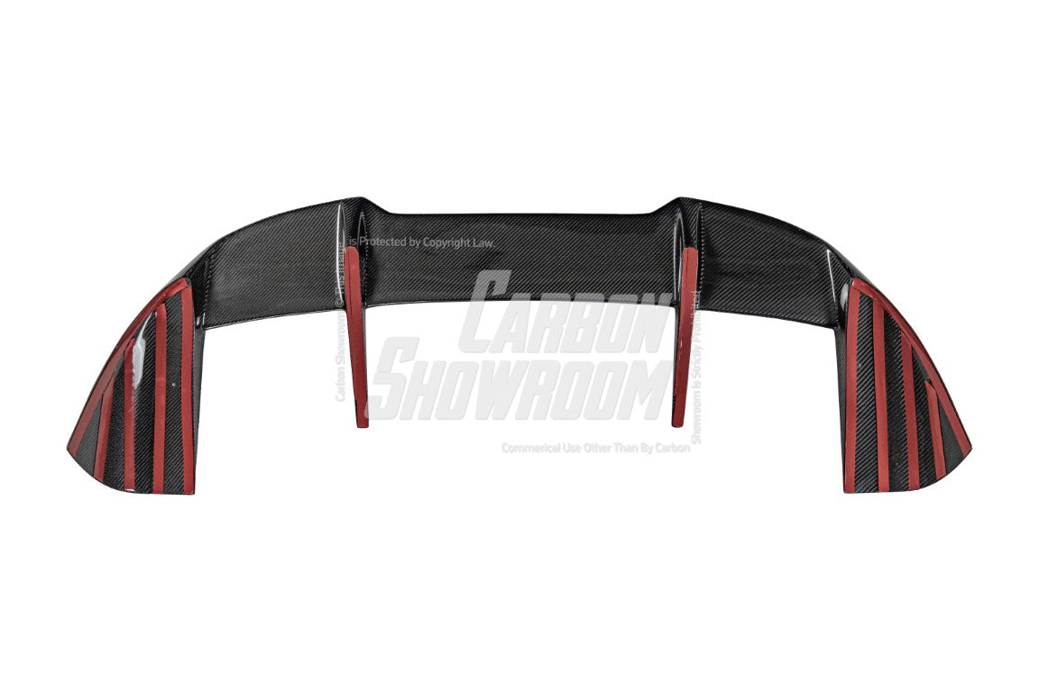 BMW X5M X5MC F95 (Fits Both Pre-LCI & LCI) 2020 2021 2022 2023 2024 with Aftermarket Parts - AE Style Rear Roof Spoiler Carbon Fiber from ArmorExtend