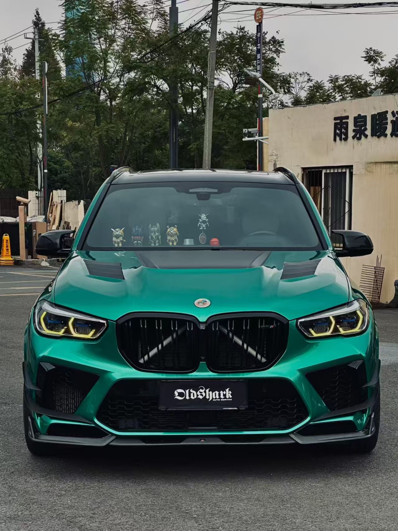 BMW X5M X5MC F95 Pre-LCI 2020 2021 2022 2023 with Aftermarket Parts - AE Style Front Canards Carbon Fiber from ArmorExtend