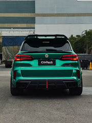 BMW X5M X5MC F95 (Fits Both Pre-LCI & LCI) 2020 2021 2022 2023 2024 with Aftermarket Parts - AE Style Rear Roof Spoiler Carbon Fiber from ArmorExtend