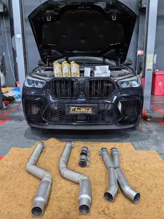 BMW X5M X5MC F95 & X6M X6MC F96 LCI 2024-ON with Aftermarket Parts - Midpipe Exhaust?Stainless Steel / Titanium from?ArmorExtend