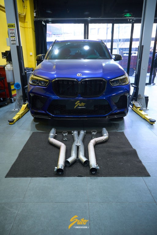 BMW X5M X5MC F95 & X6M X6MC F96 LCI 2024-ON with Aftermarket Parts - Midpipe Exhaust?Stainless Steel / Titanium from?ArmorExtend