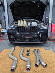 BMW X5M X5MC F95 & X6M X6MC F96 Pre-LCI 2020 2021 2022 2023 with Aftermarket Parts - Midpipe Exhaust?Stainless Steel / Titanium from?ArmorExtend