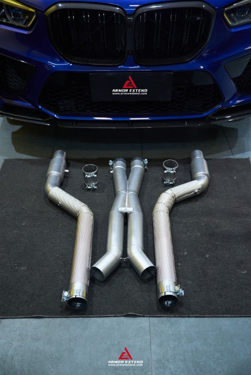 BMW X5M X5MC F95 & X6M X6MC F96 Pre-LCI 2020 2021 2022 2023 with Aftermarket Parts - Midpipe Exhaust?Stainless Steel / Titanium from?ArmorExtend