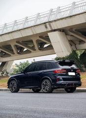 BMW X5 M60i xDrive50e x/sDrive40i G05 (Fits Both Pre-LCI & LCI) 2020-ON & X5M X5MC F95 (Fits Both Pre-LCI & LCI) 2020-ON & X6 M60I xDrive40i G06 (Fits Pre-LCI & LCI) 2020-ON & X6M X6MC F96 (Fits Pre-LCI & LCI) 2020-ON with Aftermarket Parts - AE V2 Side Skirts Carbon Fiber from Armorextend