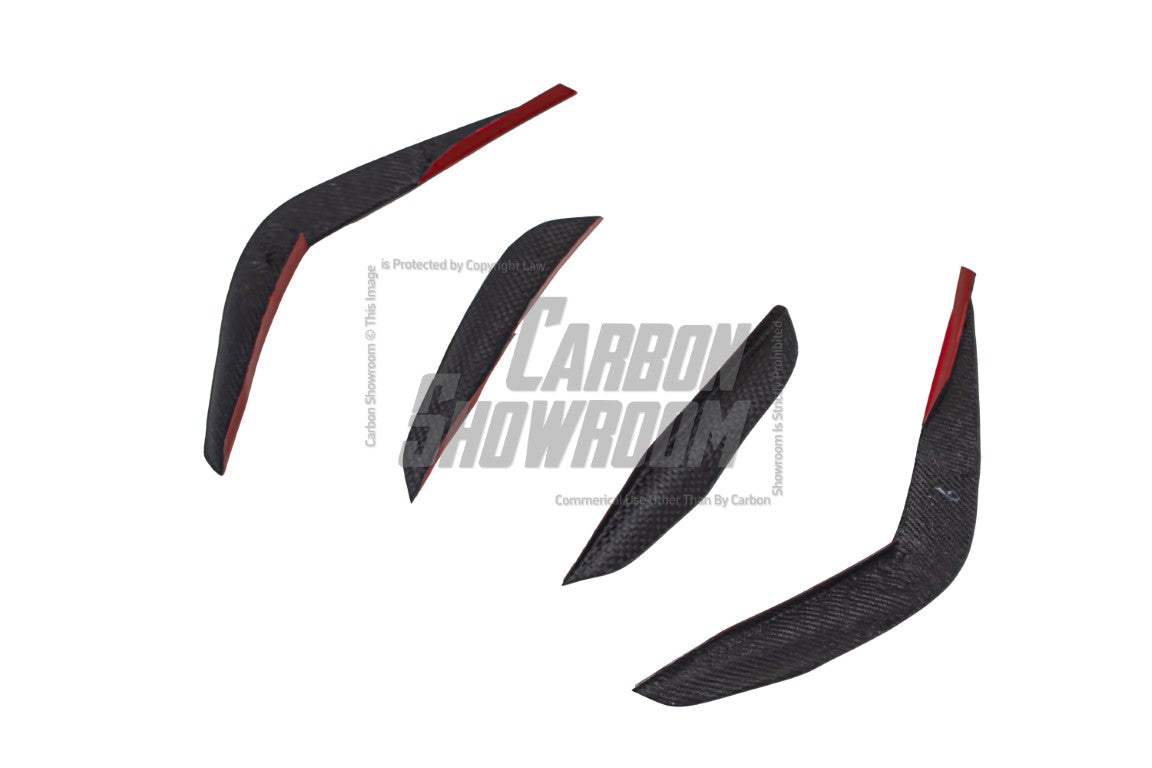 BMW X5 s/x Drive 40i & xDrive 50e (With M-Package, does not fit base model) & M60i G05 LCI 2023-ON with Aftermarket Parts - AE Style Carbon Fiber Front Canards from ArmorExtend
