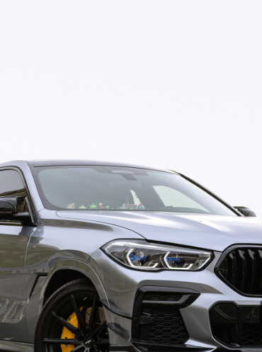 BMW X6 M60i xDrive40i (with M-Package) G06 Pre-LCI 2020 2021 2022 2023 with Aftermarket Parts - AE Front Canards Pre-preg Carbon Fiber?from ArmorExtend
