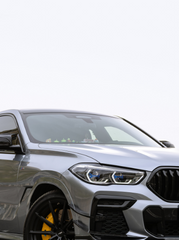 BMW X6 M60i xDrive40i (with M-Package) G06 Pre-LCI 2020 2021 2022 2023 with Aftermarket Parts - AE Front Canards Pre-preg Carbon Fiber?from ArmorExtend