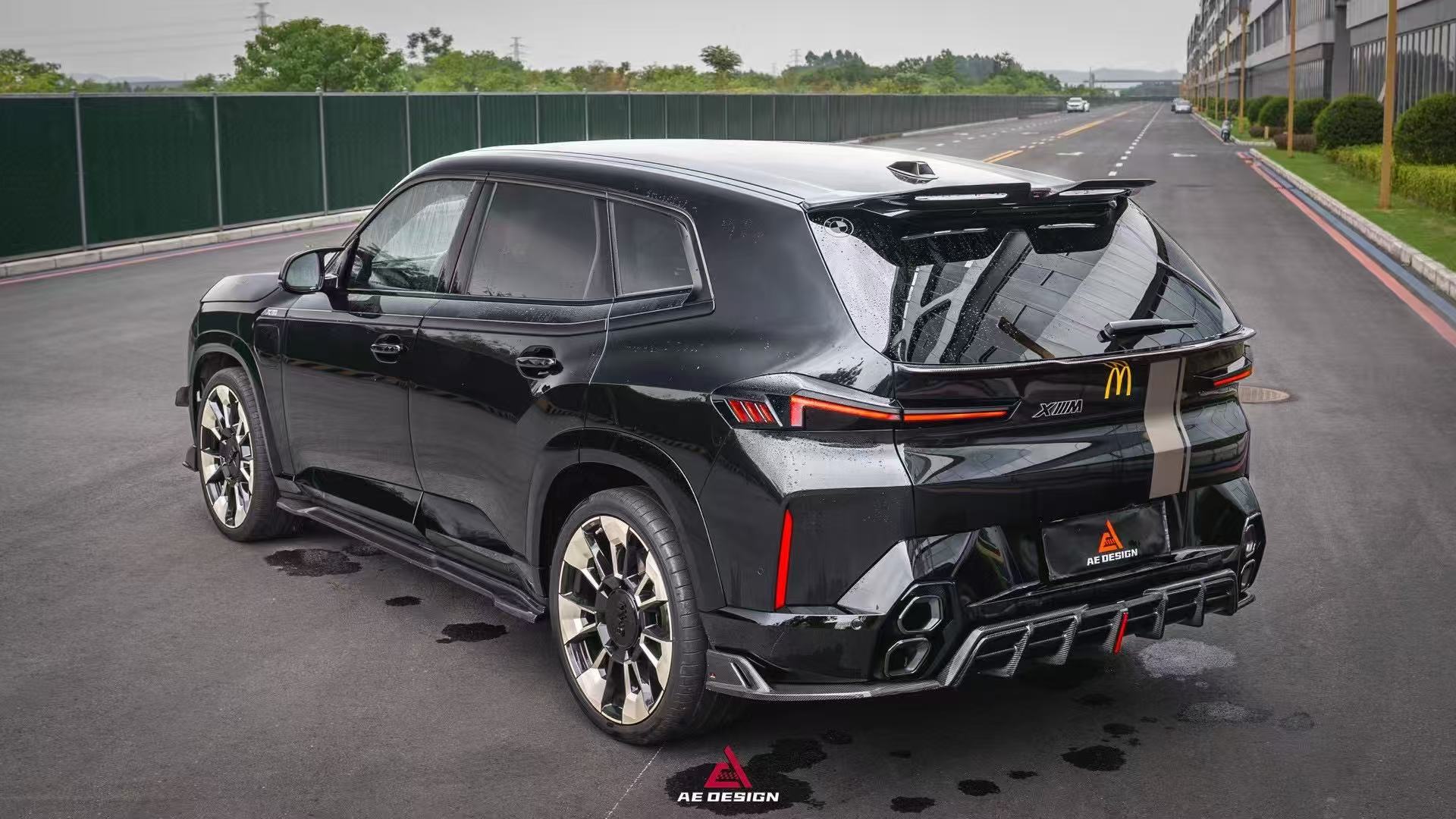 BMW XM / XM Label Red G09 2023-ON with Aftermarket Parts - AE Rear Diffuser & Canards?Carbon Fiber?from ArmorExtend