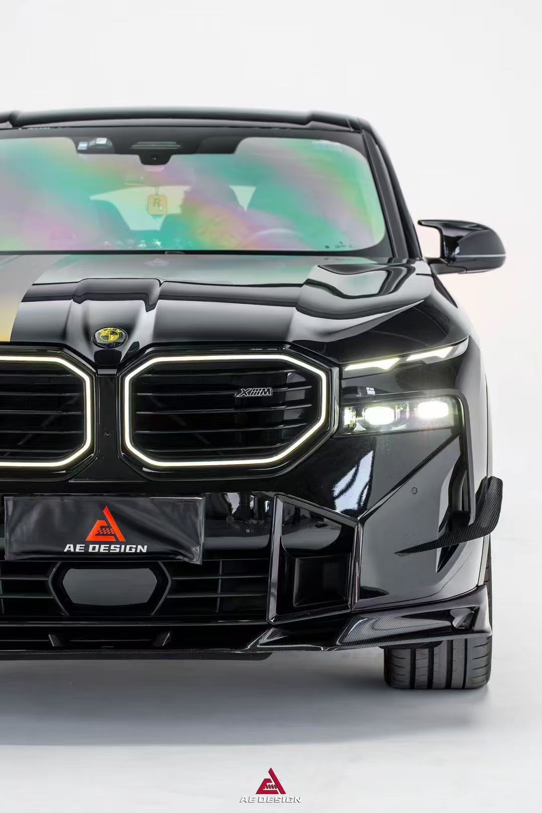 BMW XM / XM Label Red G09 2023-ON with Aftermarket Parts - AE Front Lip Carbon Fiber?from ArmorExtend