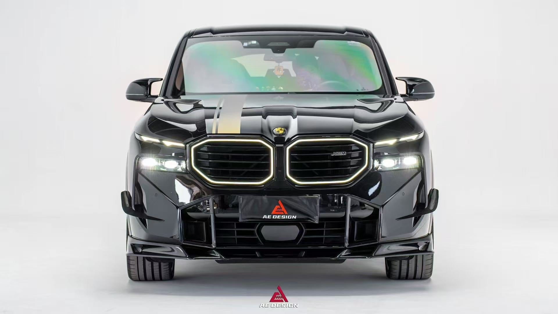 BMW XM / XM Label Red G09 2023-ON with Aftermarket Parts - AE Front Lip Carbon Fiber?from ArmorExtend