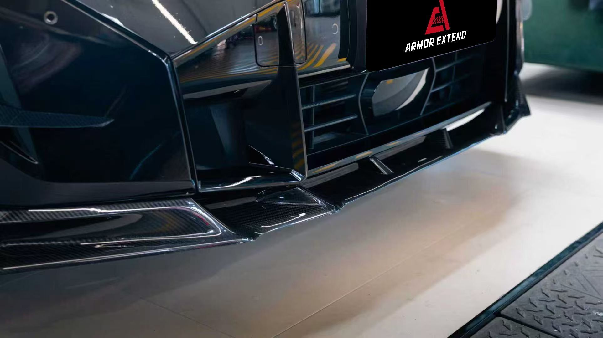 BMW XM / XM Label Red G09 2023-ON with Aftermarket Parts - AE Front Lip Pre-preg Carbon Fiber from ArmorExtend
