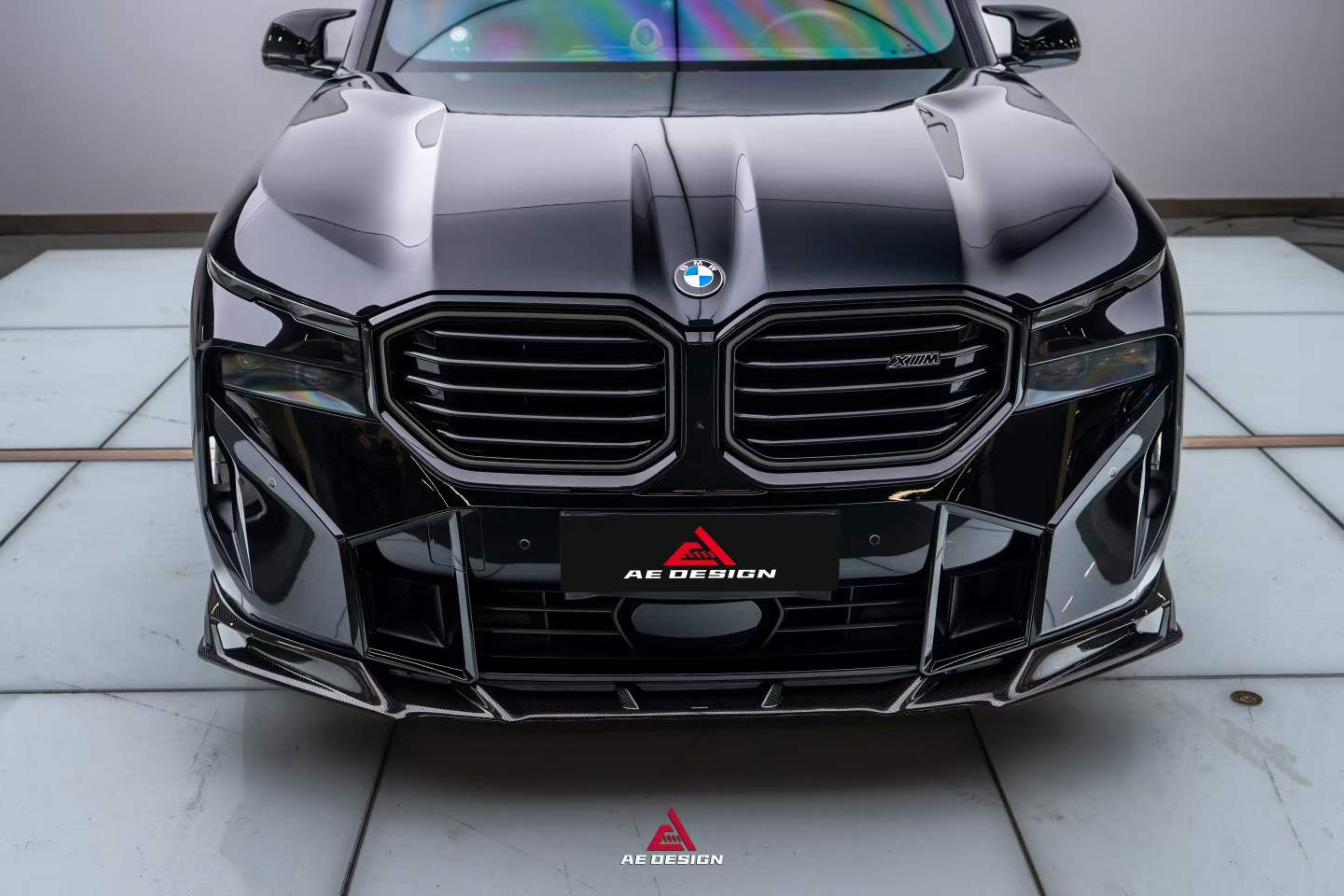 BMW XM / XM Label Red G09 2023-ON with Aftermarket Parts - AE Front Lip Pre-preg Carbon Fiber from ArmorExtend