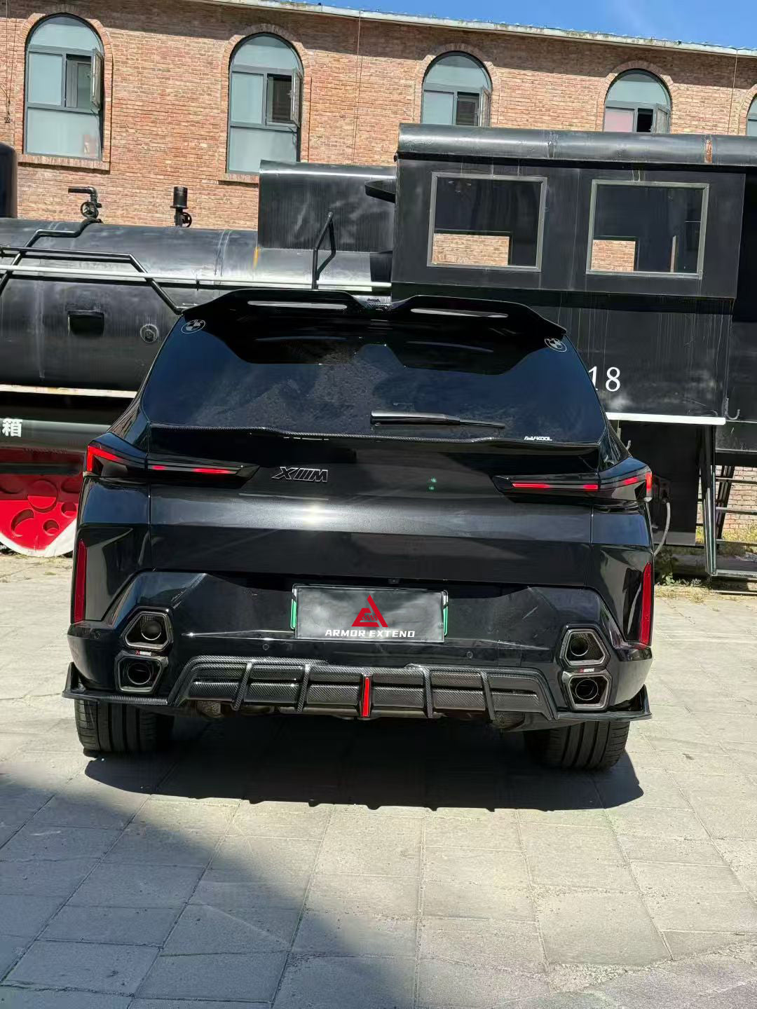 BMW XM / XM Label Red G09 2023-ON with Aftermarket Parts - AE Rear Diffuser & Canards Pre-preg Carbon Fiber from ArmorExtend