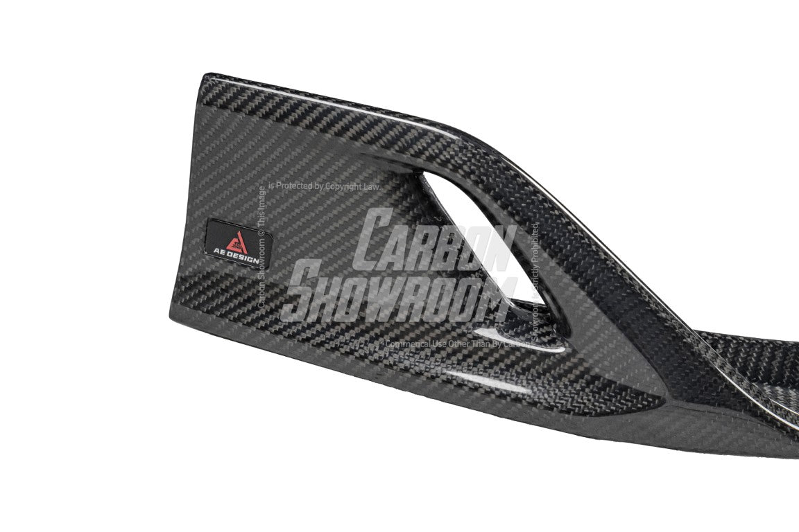 BMW i5 xDrive40 / i5 eDrive40 (with M-package bumper, does not fit base mode) / i5 M60 G60 G61 2024-ON & 5 Series 540i xDrive / 530i xDrive / 530i (with M-package bumper, does not fit base model) / 550e xDrive G60 G61 2024-ON with Aftermarket Parts - AE Design Front Lip Carbon Fiber?from ArmorExtend