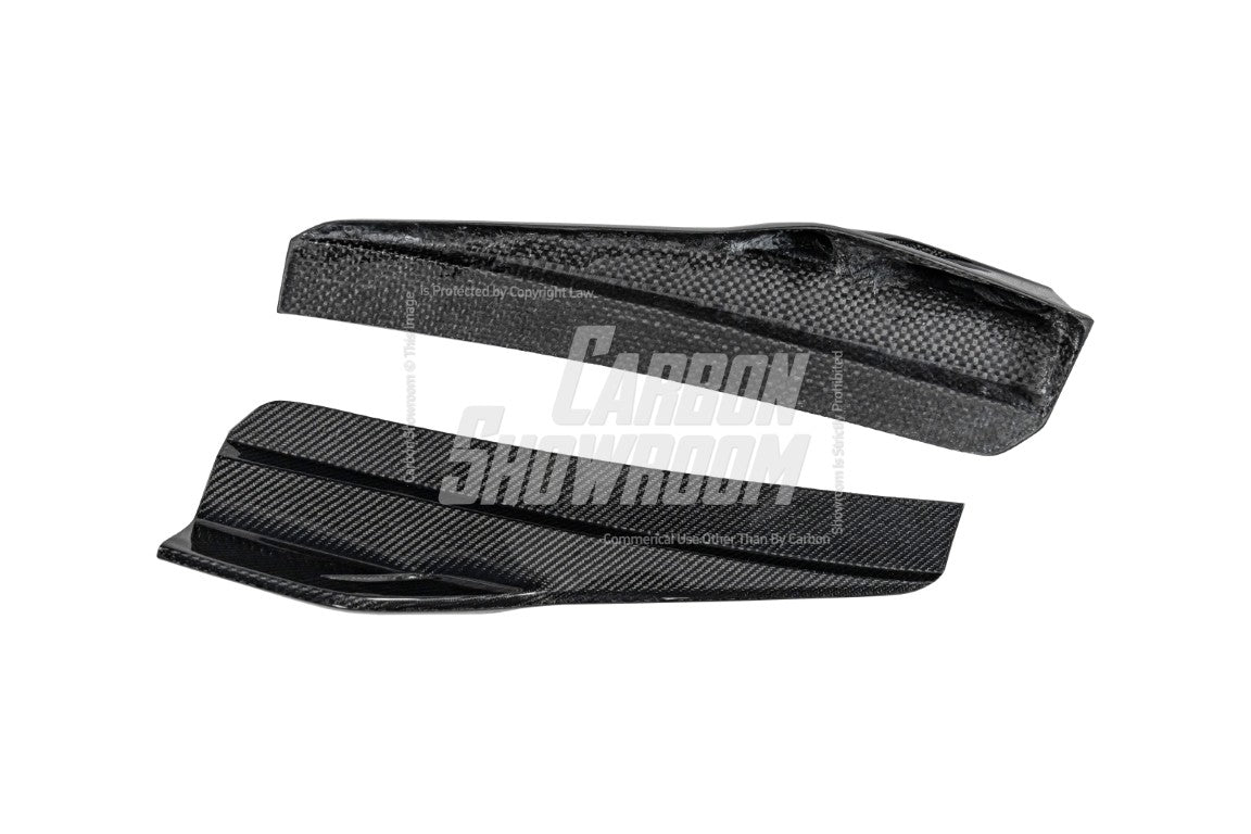 BMW i5 xDrive40 / eDrive40 (with M-package bumper, does not fit base mode) / M60 G60 G61 2024-ON & 5 Series 540i xDrive / 530i xDrive / 530i (with M-package bumper, does not fit base model) / 550e xDrive G60 G61 2024-ON with Aftermarket Parts - AE Design Rear Diffuser & Rear Canards Carbon Fiber from ArmorExtend