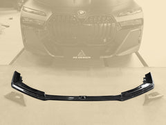 BMW i7 M70 / xDrive60 / eDrive50 G70 2023-ON &?7 Series 760i xDrive / 750e xDrive / 740i xDrive / 740i G70 2023-ON with Aftermarket Parts - AE Style Vacuumed Carbon Front Lip & side splitters?from ArmorExtend 