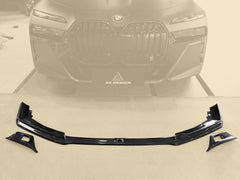 BMW i7 M70 / xDrive60 / eDrive50 G70 2023-ON &?7 Series 760i xDrive / 750e xDrive / 740i xDrive / 740i G70 2023-ON with Aftermarket Parts - AE Style Vacuumed Carbon Front Lip & side splitters?from ArmorExtend 