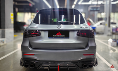 Mercedes Benz GLC43 AMG & GLC300 (with sport-package bumper, does not fit base model) W253 GLC & GLC Coupe 2020 2021 2022 2023 with Aftermarket Parts - AE Style Rear Diffuser & Canards?Carbon Fiber?from ArmorExtend