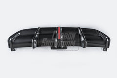 Mercedes Benz GLC43 AMG & GLC300 (with sport-package bumper, does not fit base model) W253 GLC & GLC Coupe 2020 2021 2022 2023 with Aftermarket Parts - AE Style Rear Diffuser & Canards Carbon Fiber from ArmorExtend