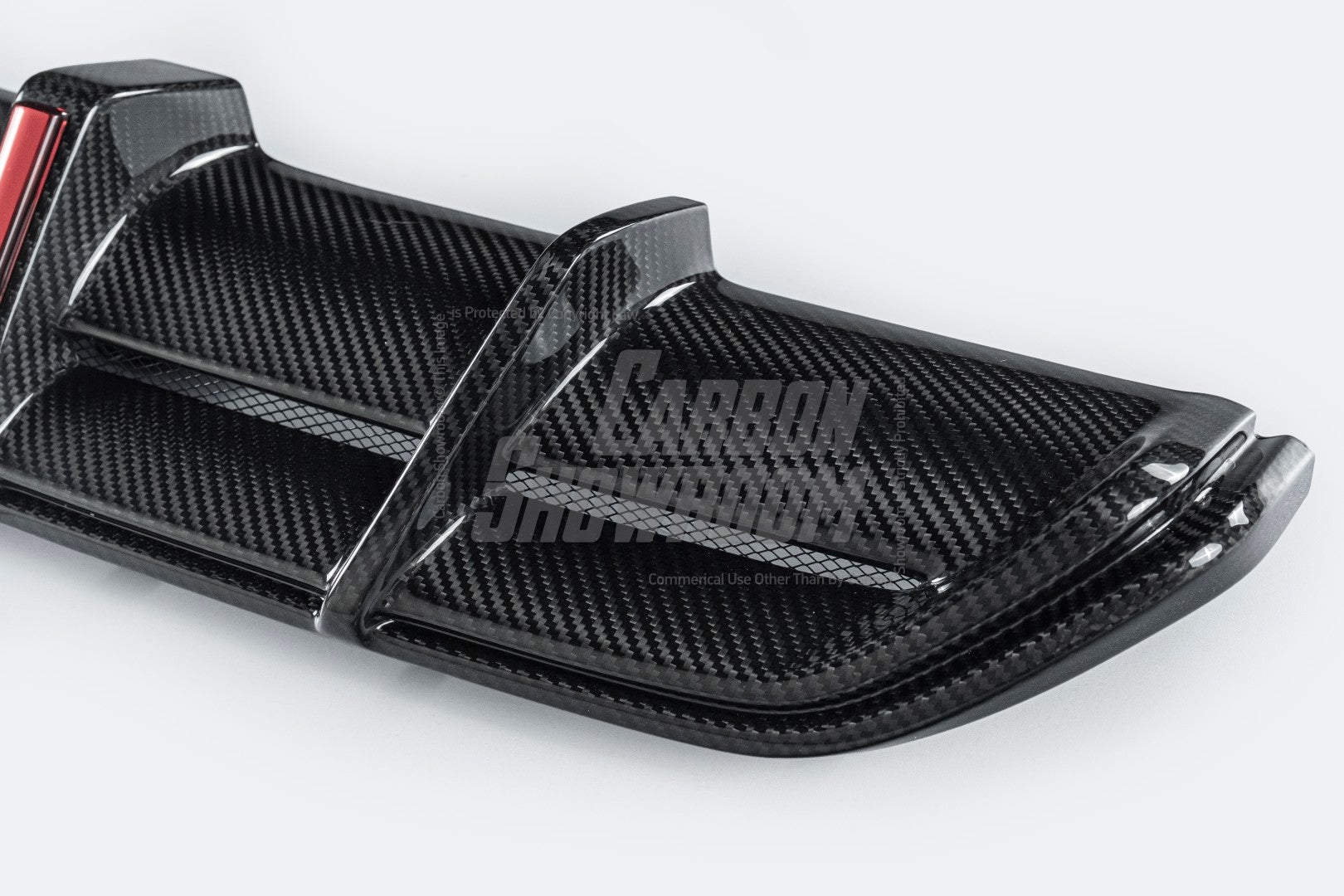 Mercedes Benz GLC43 AMG & GLC300 (with sport-package bumper, does not fit base model) W253 GLC & GLC Coupe 2020 2021 2022 2023 with Aftermarket Parts - AE Style Rear Diffuser & Canards Carbon Fiber from ArmorExtend