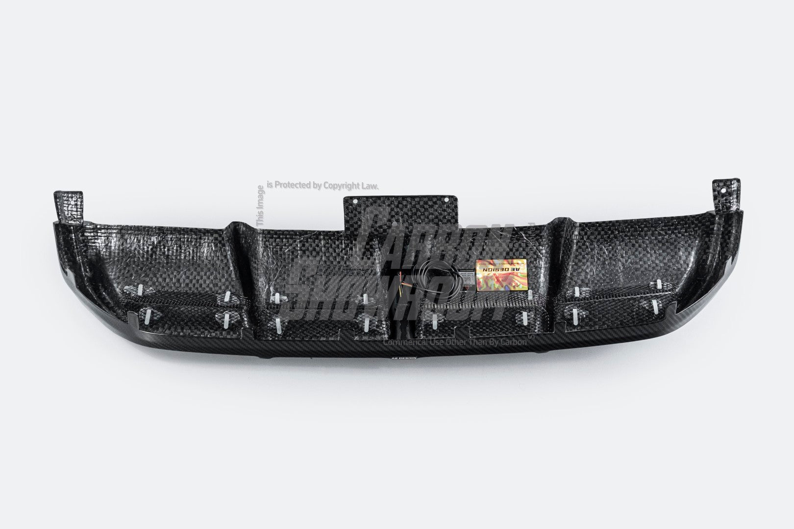 Mercedes Benz GLC43 AMG & GLC300 (with sport-package bumper, does not fit base model) W253 GLC & GLC Coupe 2020 2021 2022 2023 with Aftermarket Parts - AE Style Rear Diffuser & Canards Carbon Fiber from ArmorExtend