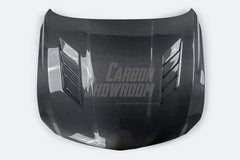 Cadillac CT5 CT5V Blackwing V Premium Luxury Sport Base 2020-ON with Aftermarket Parts - AE Vented Style Hood Bonnet Double-sided Carbon Fiber?from?ArmorExtend