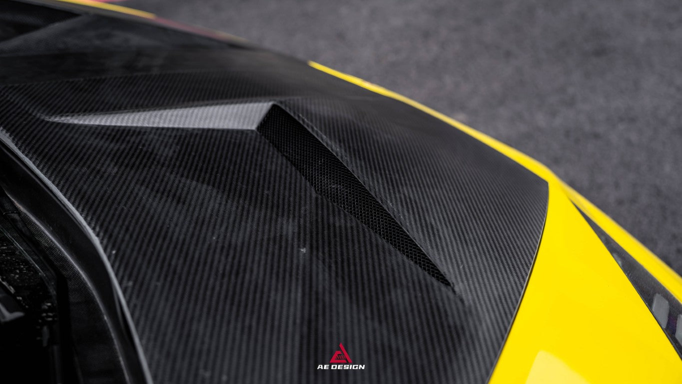 Lamborghini Huracan LP580 LP610 Evo RWD AWD Tecnica Performante 2015 2016 2017 2018 2019 2020 2021 2022 2023 2024 with Aftermarket Parts - Hood Pre-preg Carbon Fiber from ArmorExtend